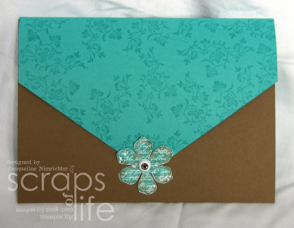 It's an envelope style wedding invitation that I created using the new